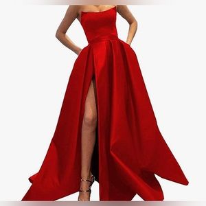 Gorgeous formal holiday gown! Red. Size 10. New and never worn!